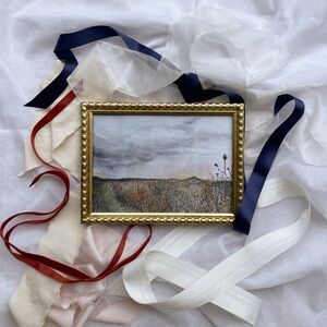 Watercolor Art Print and Ribbon